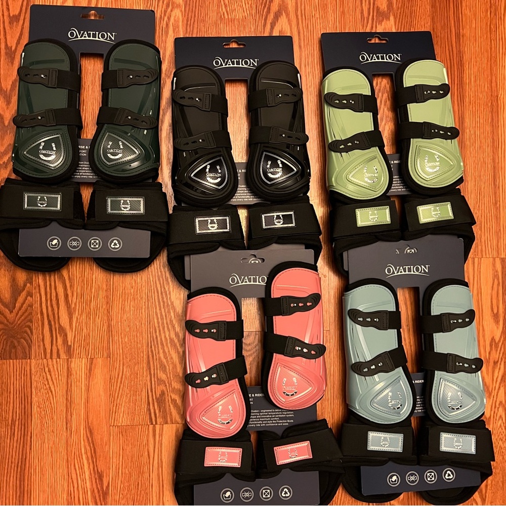 Ovation full/horse open front boot set